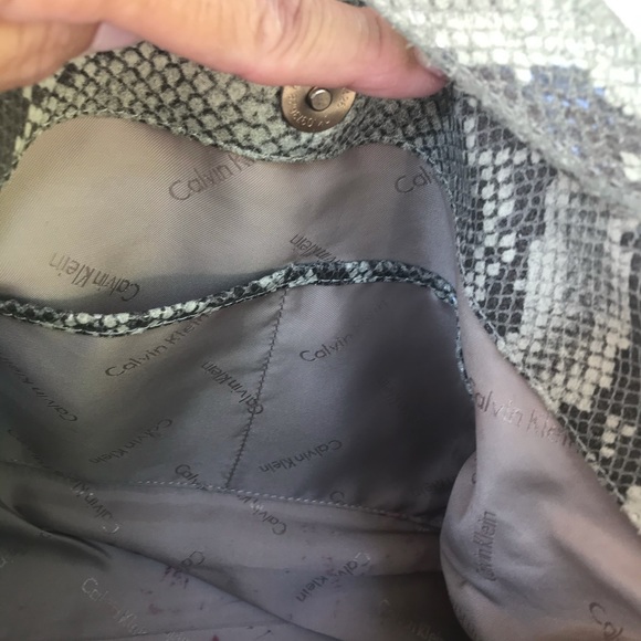 Calvin Klein Snakeskin Print Bag - Picture 5 of 13
